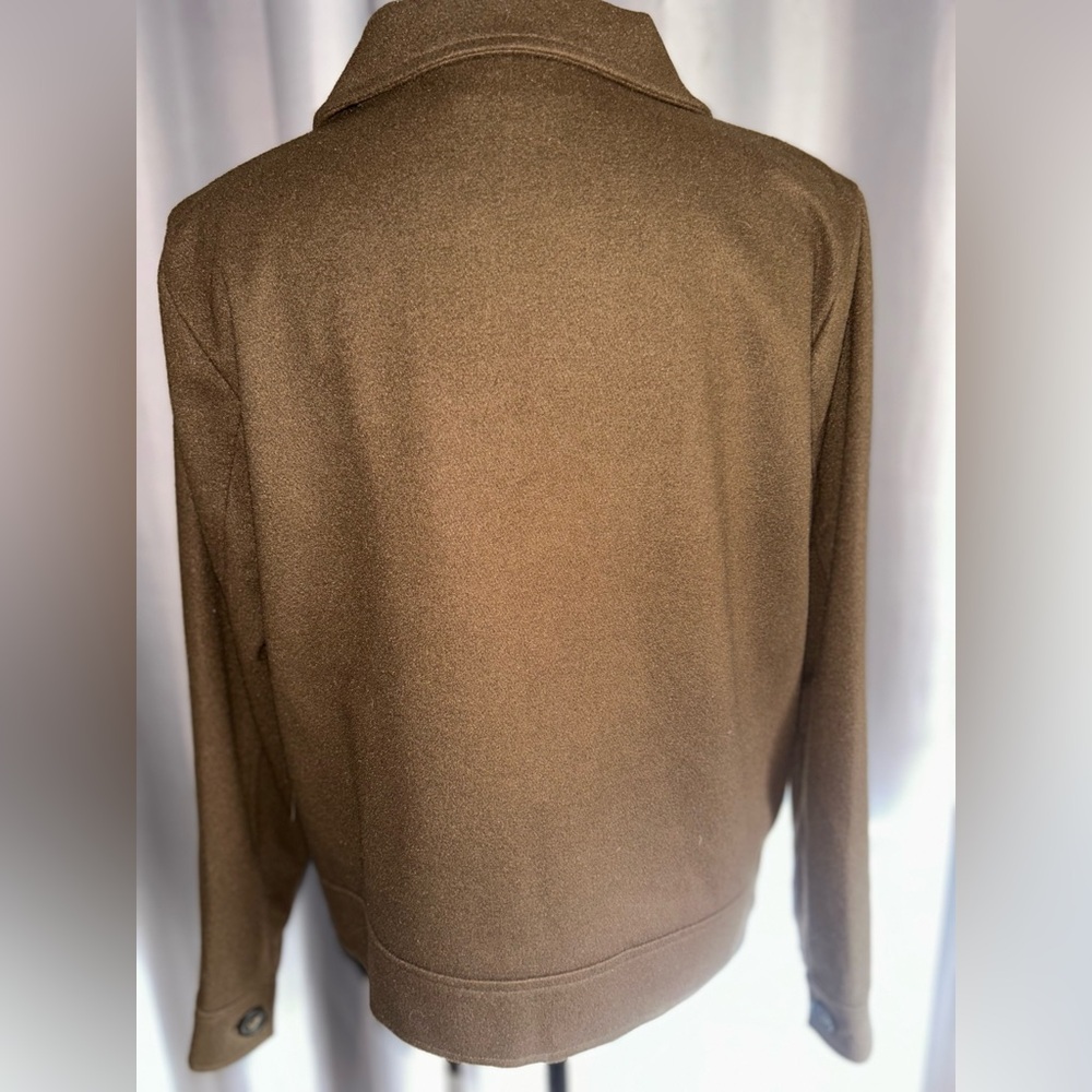 Melloday soft brown zip up jacket. New without tag. Small - Picture 3 of 6